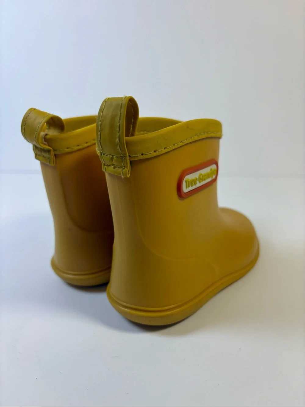 Tree Grandpa Toddler Rain Boots Size 14 Rubber Yellow Duck US 7/8
